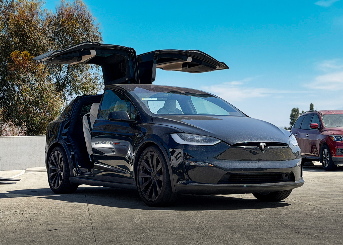 胖叔租车 Tesla Model X 电动SUV 美国租赁实车图片